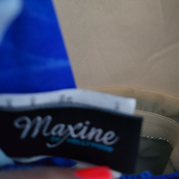 Maxine of Hollywood🏝 blue One-piece swimsuit size 16 - Picture 14 of 16